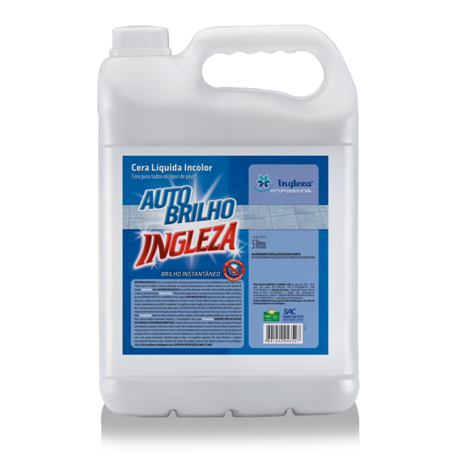 Cera Líquida Ingleza Auto Brilho Incolor 5l