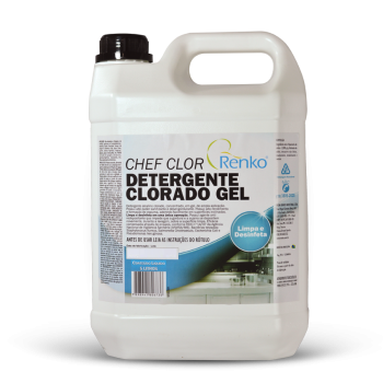 CHEF CLOR Detergente Clorado Gel Concentrado 1:100-5l