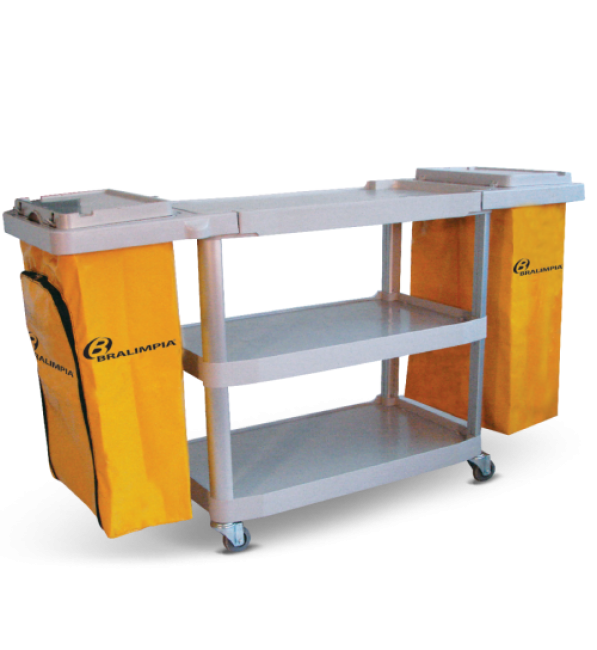 Carro Extra Triplex - II Aberto c/2 bolsas Bralimpia