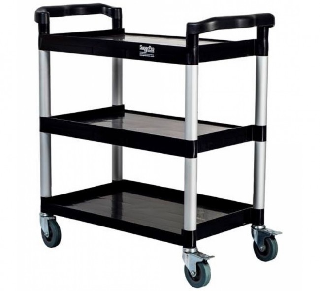Carro Prateleira Preto SuperPro